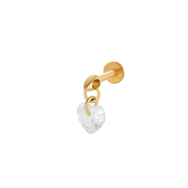 Titanium Screw-In Flat Disc Piercing Stud – Threaded Flat Back Earring for Cartilage & Lobe