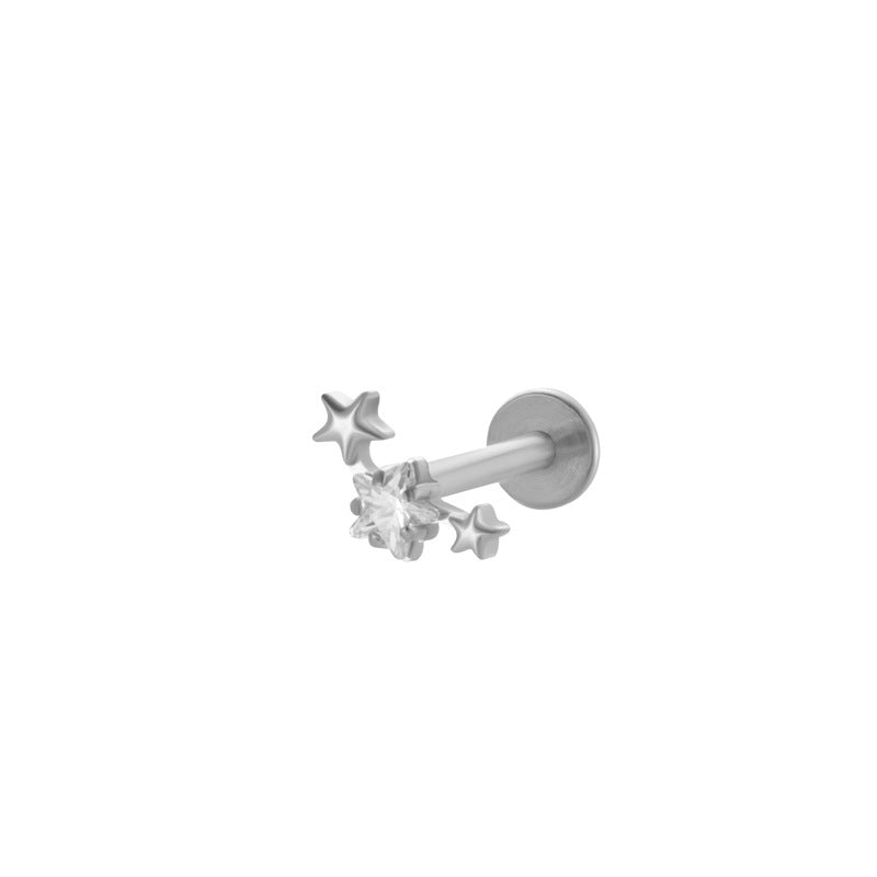 Titanium Screw-In Flat Disc Piercing Stud – Threaded Flat Back Earring for Cartilage & Lobe