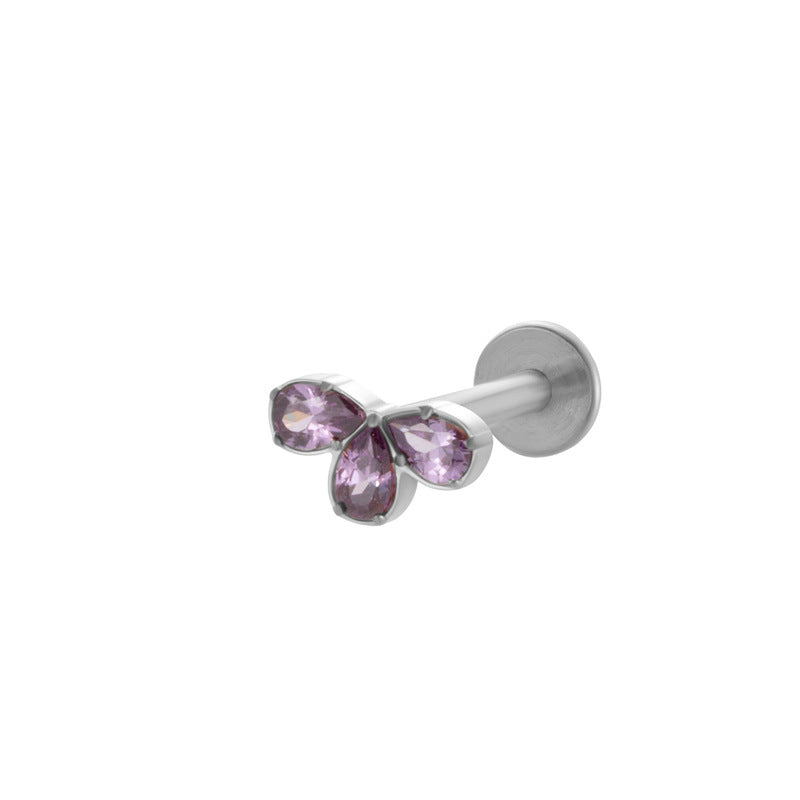 Titanium Screw-In Flat Disc Piercing Stud – Threaded Flat Back Earring for Cartilage & Lobe
