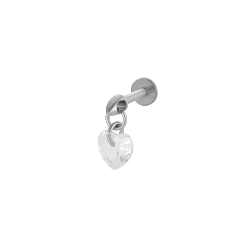 Titanium Screw-In Flat Disc Piercing Stud – Threaded Flat Back Earring for Cartilage & Lobe