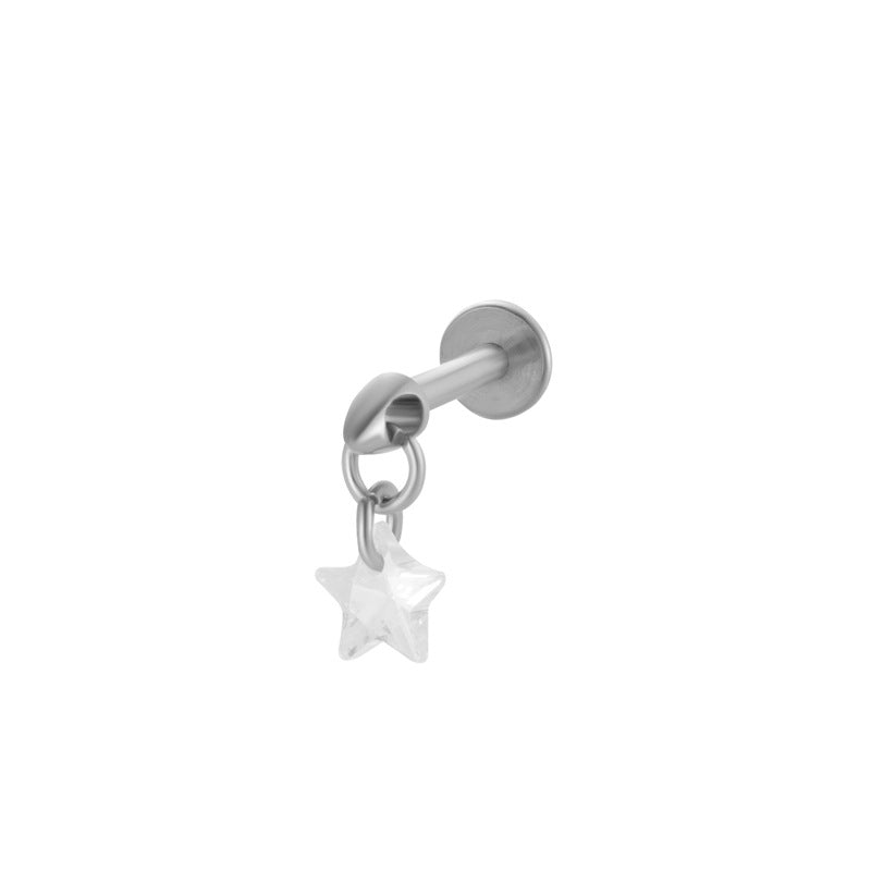 Titanium Screw-In Flat Disc Piercing Stud – Threaded Flat Back Earring for Cartilage & Lobe