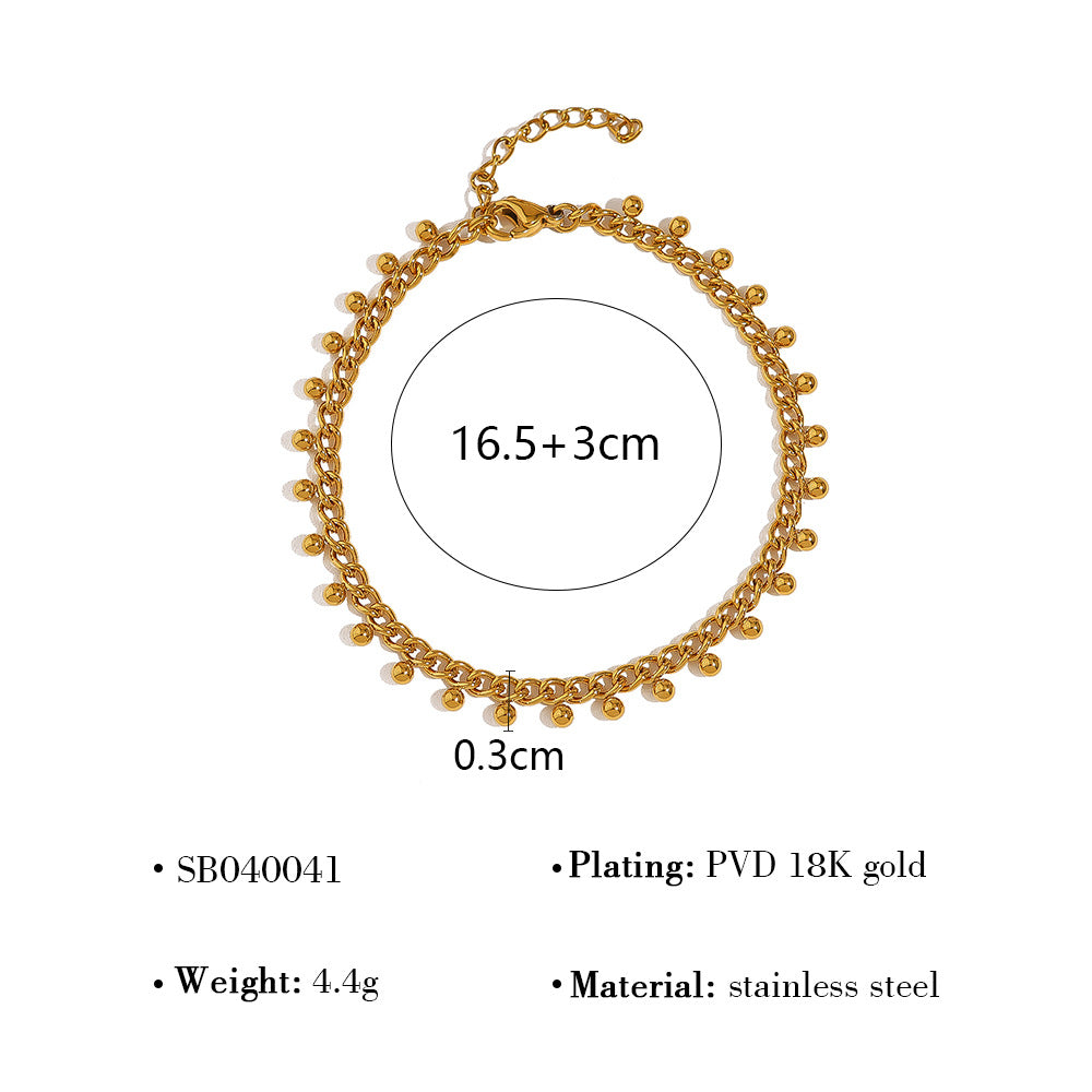 18K Gold Plated Titanium Steel Four-Leaf Clover Shell Pendant Necklace & Bracelet Set | Elegant Crystal Jewelry