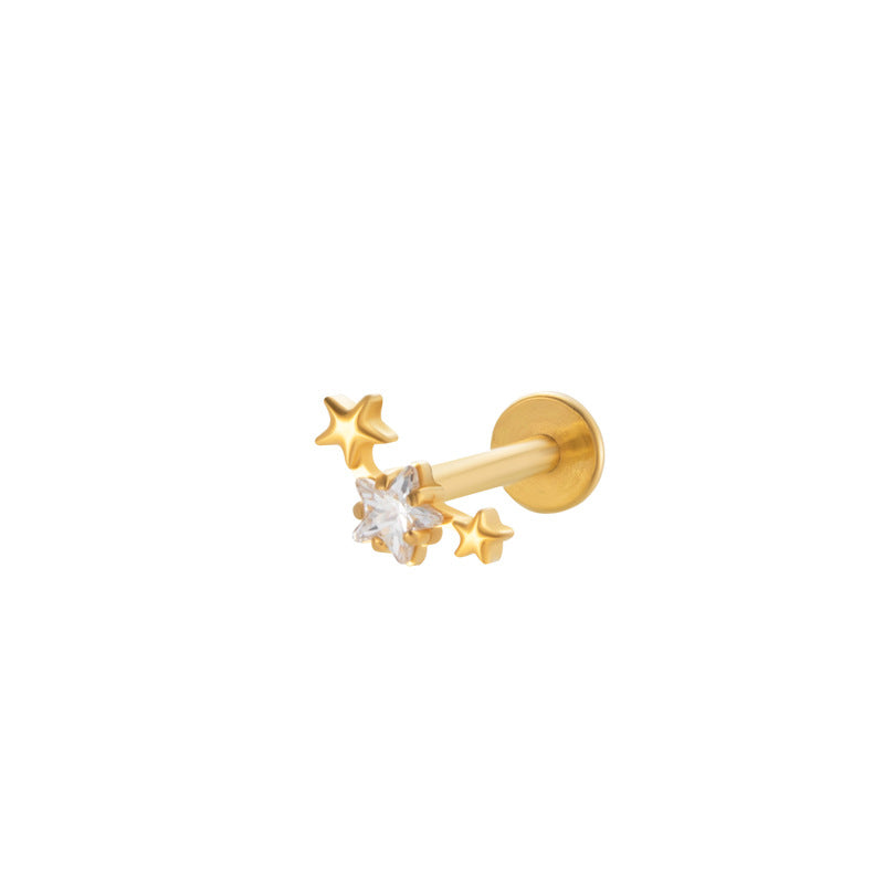 Titanium Screw-In Flat Disc Piercing Stud – Threaded Flat Back Earring for Cartilage & Lobe