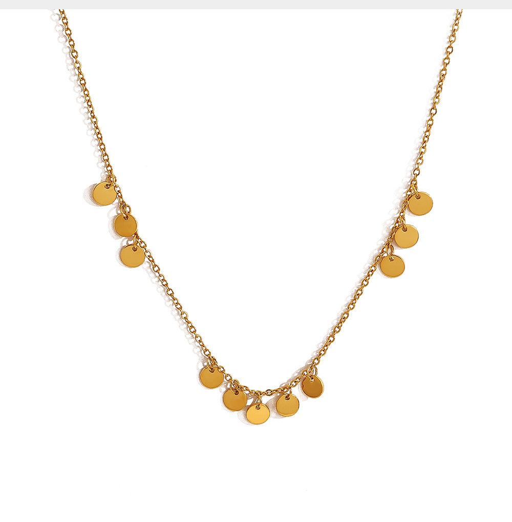 18K Gold Plated Stainless Steel Necklace Collection – Pearl, Tassel & Crystal Pendant Fashion Jewelry