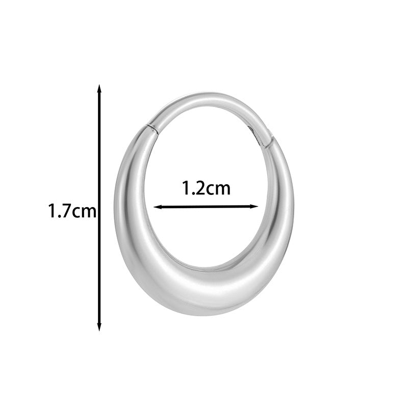 Titanium Piercing Earring – Hypoallergenic, Seamless Design for Cartilage, Helix, Daith