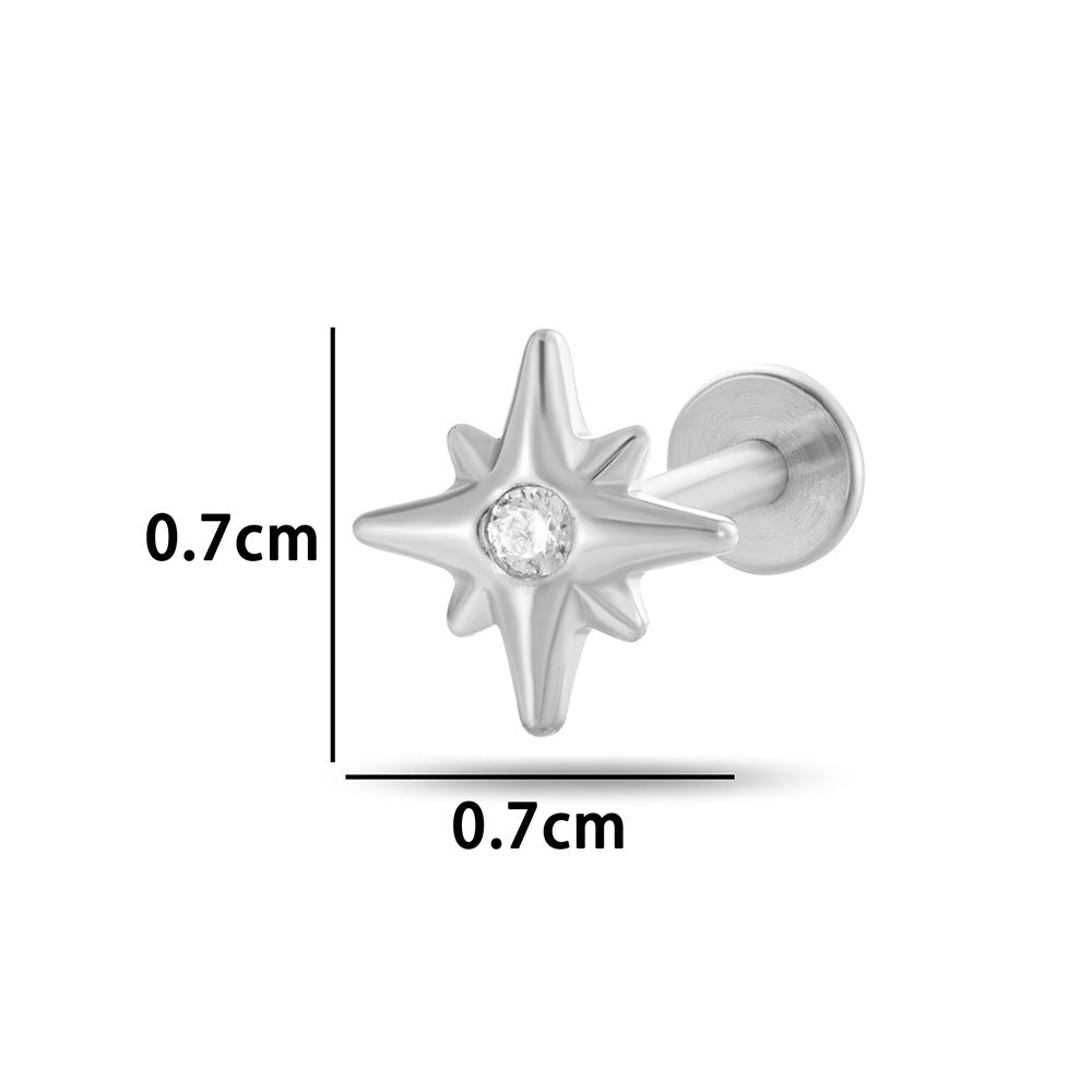 Titanium Curve Barbell Piercing – Hypoallergenic CZ Ends & Fast Shipping
