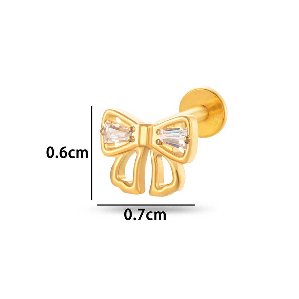 Titanium Curve Barbell Piercing – Hypoallergenic CZ Ends & Fast Shipping