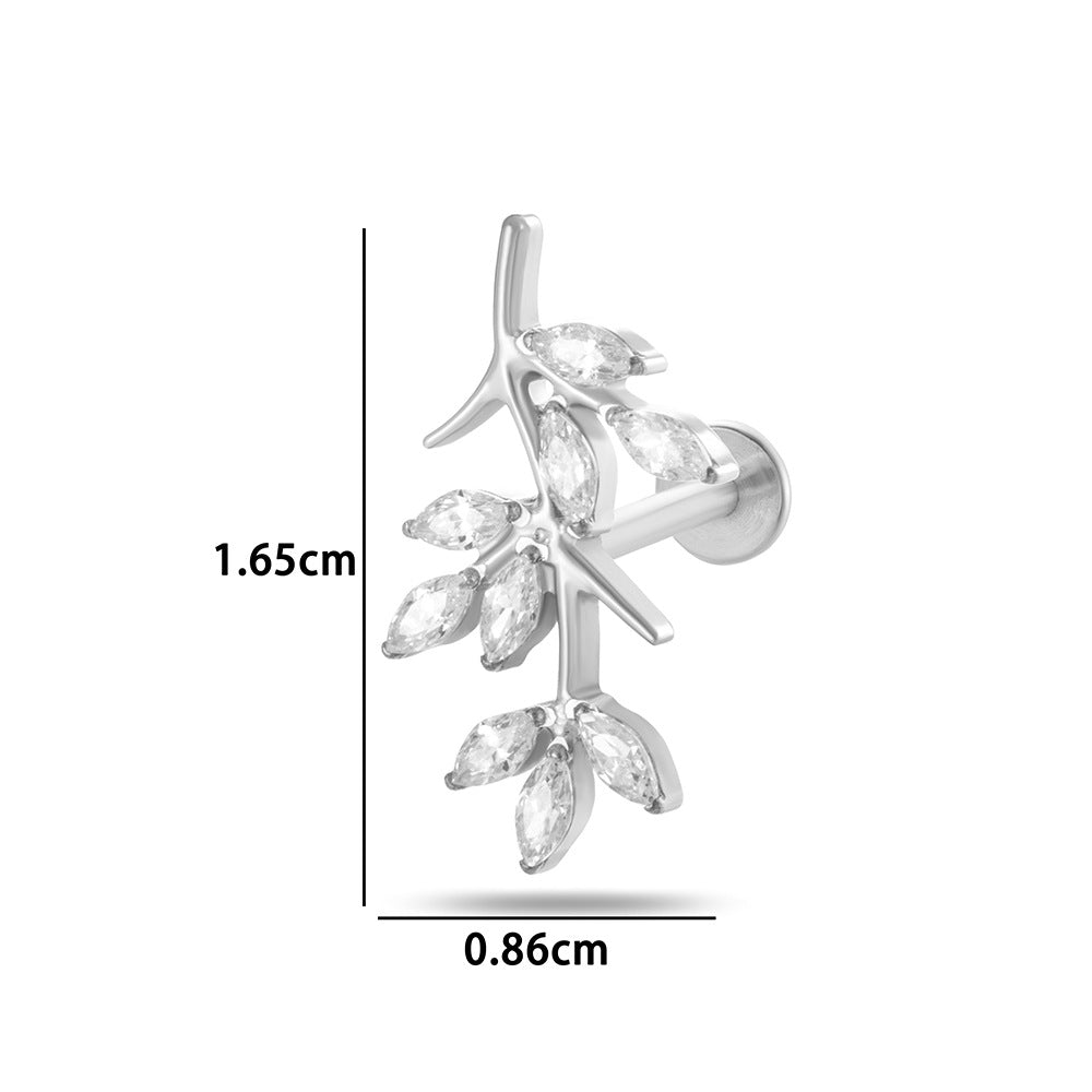 Titanium Curve Barbell Piercing – Hypoallergenic CZ Ends & Fast Shipping