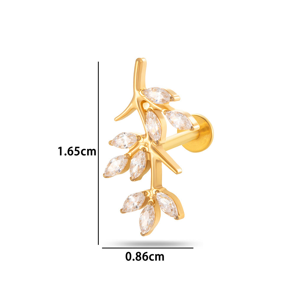 Titanium Curve Barbell Piercing – Hypoallergenic CZ Ends & Fast Shipping