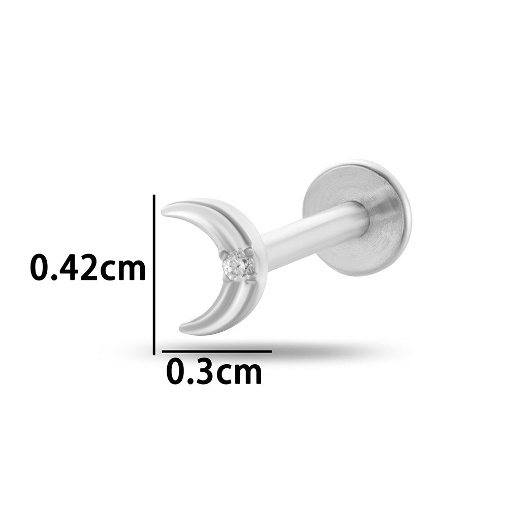 Titanium Curve Barbell Piercing – Hypoallergenic CZ Ends & Fast Shipping