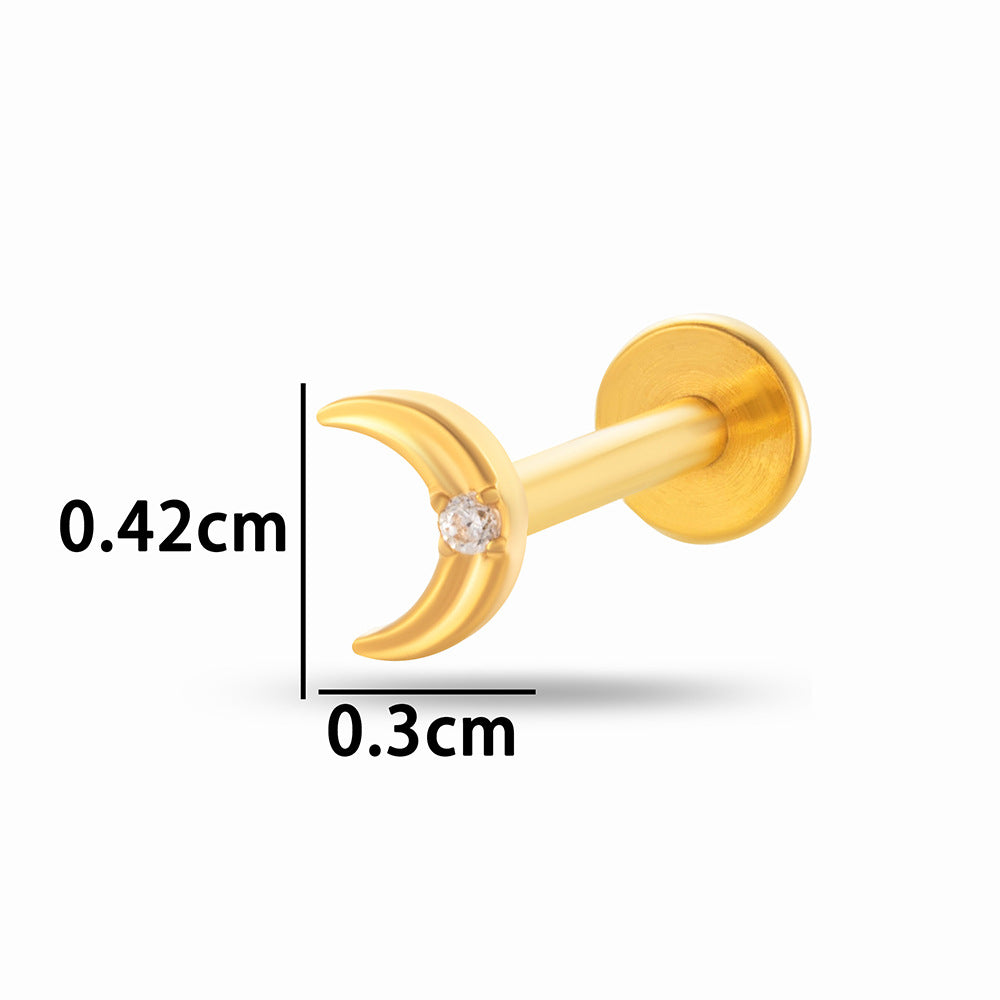 Titanium Curve Barbell Piercing – Hypoallergenic CZ Ends & Fast Shipping