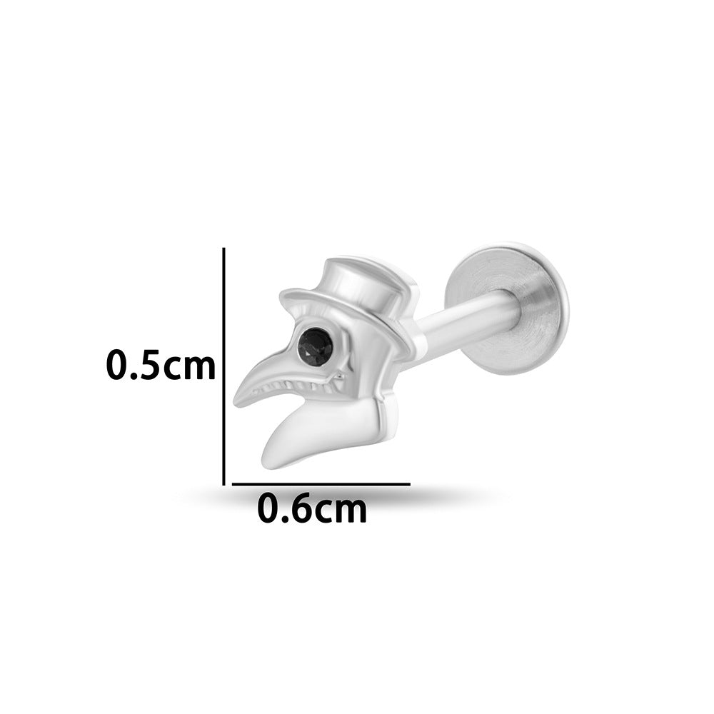 Titanium Curve Barbell Piercing – Hypoallergenic CZ Ends & Fast Shipping