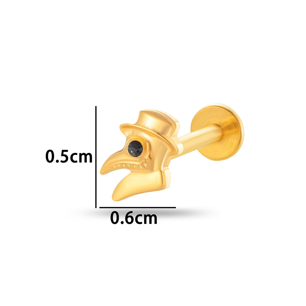 Titanium Curve Barbell Piercing – Hypoallergenic CZ Ends & Fast Shipping