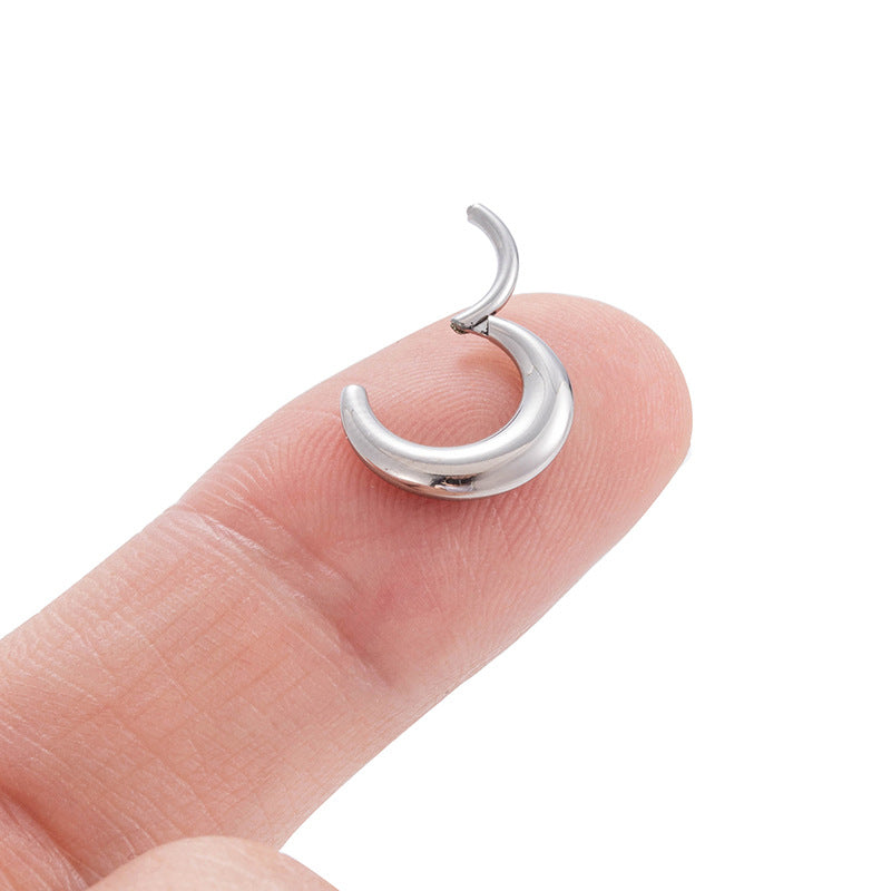 Titanium Piercing Earring – Hypoallergenic, Seamless Design for Cartilage, Helix, Daith