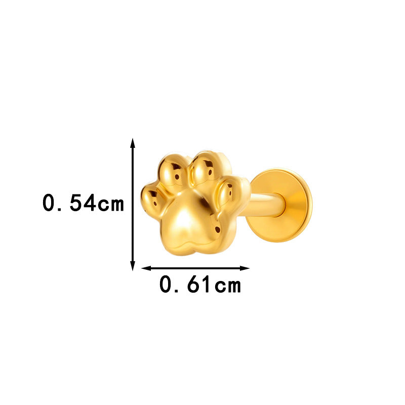 Pure Titanium Animal-Shaped Stud Earrings for Cartilage Piercing | G23/F136 Hypoallergenic