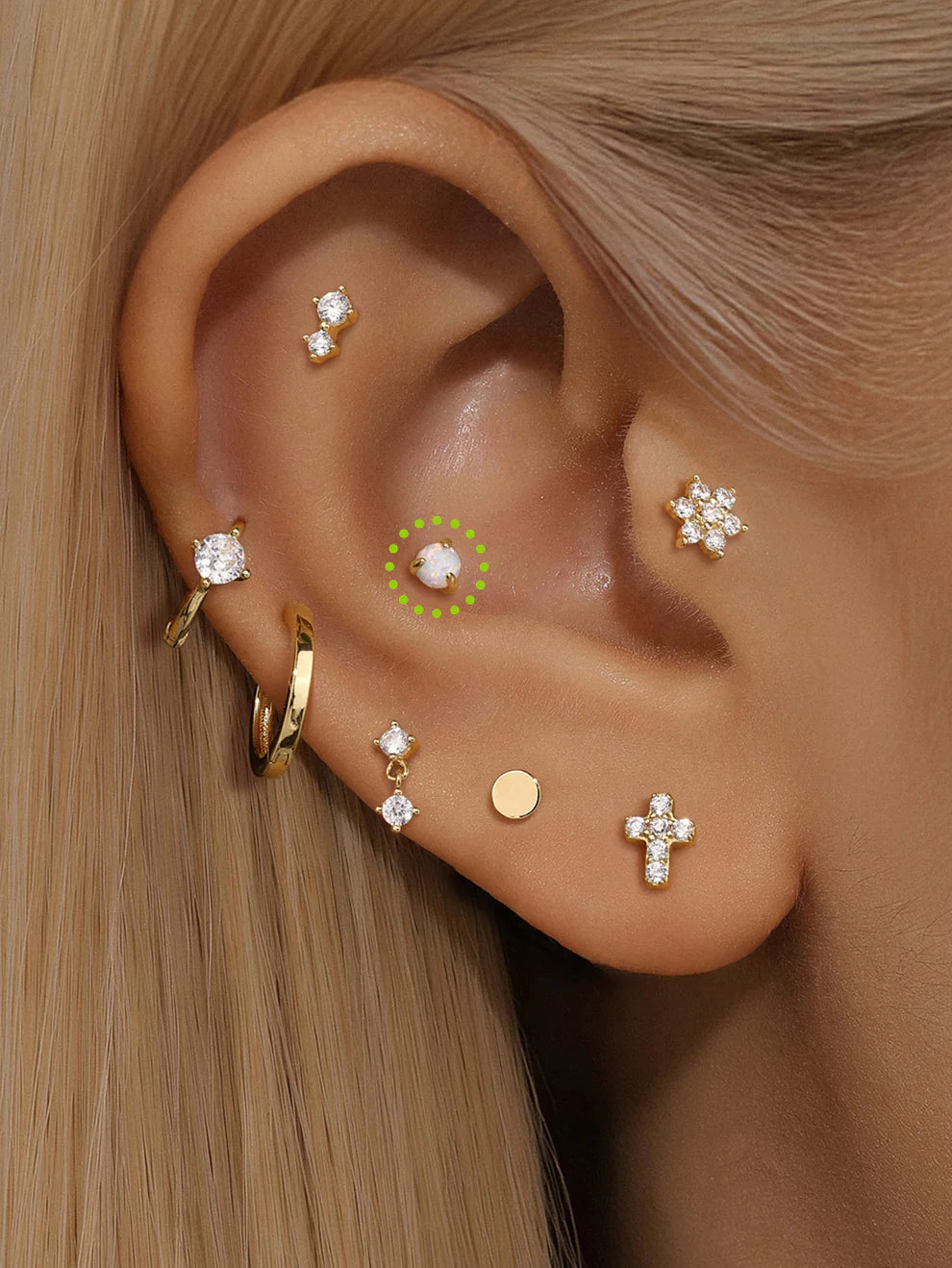 14K Gold Pearl Stud Earrings – Minimalist & Stackable Design