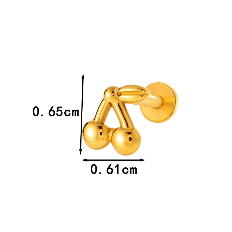 Pure Titanium Animal-Shaped Stud Earrings for Cartilage Piercing | G23/F136 Hypoallergenic