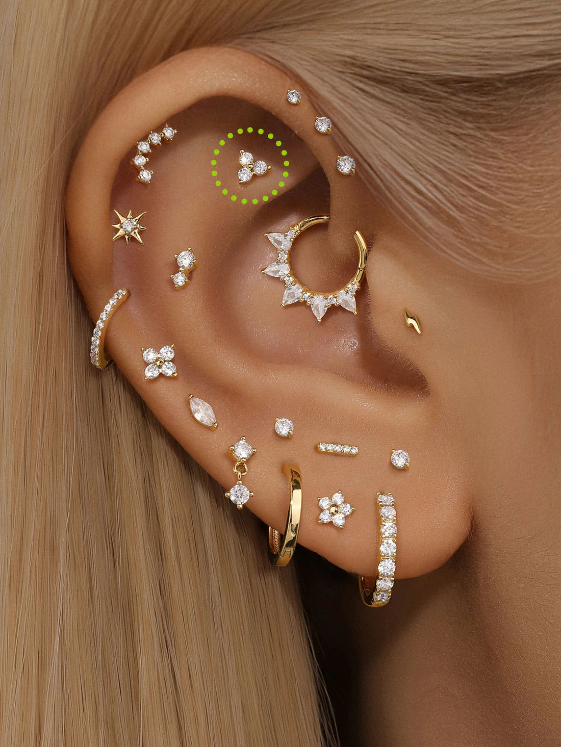 14K Gold Spherical Zircon Stud Earrings – Simple, Hypoallergenic & Everyday Shine