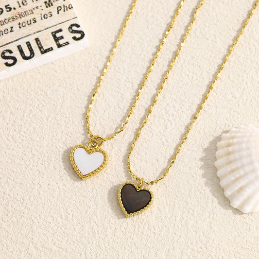 Affordable Luxury  Heart Titanium Steel  316L Stainless Steel Necklace |  Heart Pendant Designs