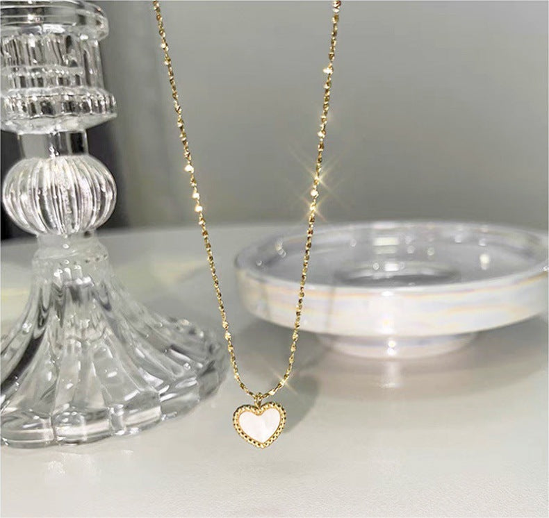 Affordable Luxury Heart Titanium Steel 316L Stainless Steel Necklace | Heart Pendant Designs