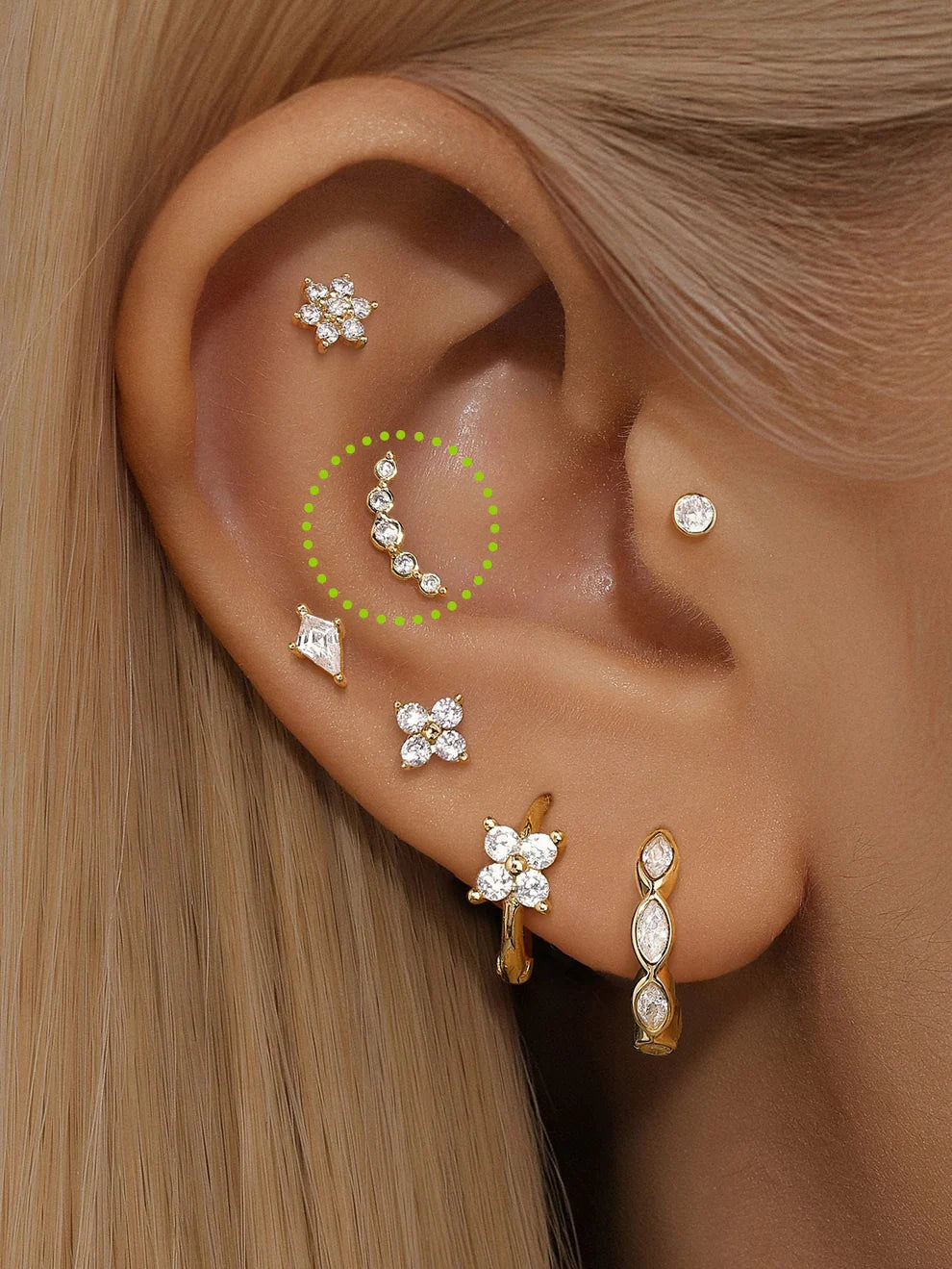 14K Gold Arrow Zircon Stud Earrings – Dainty & Symbolic