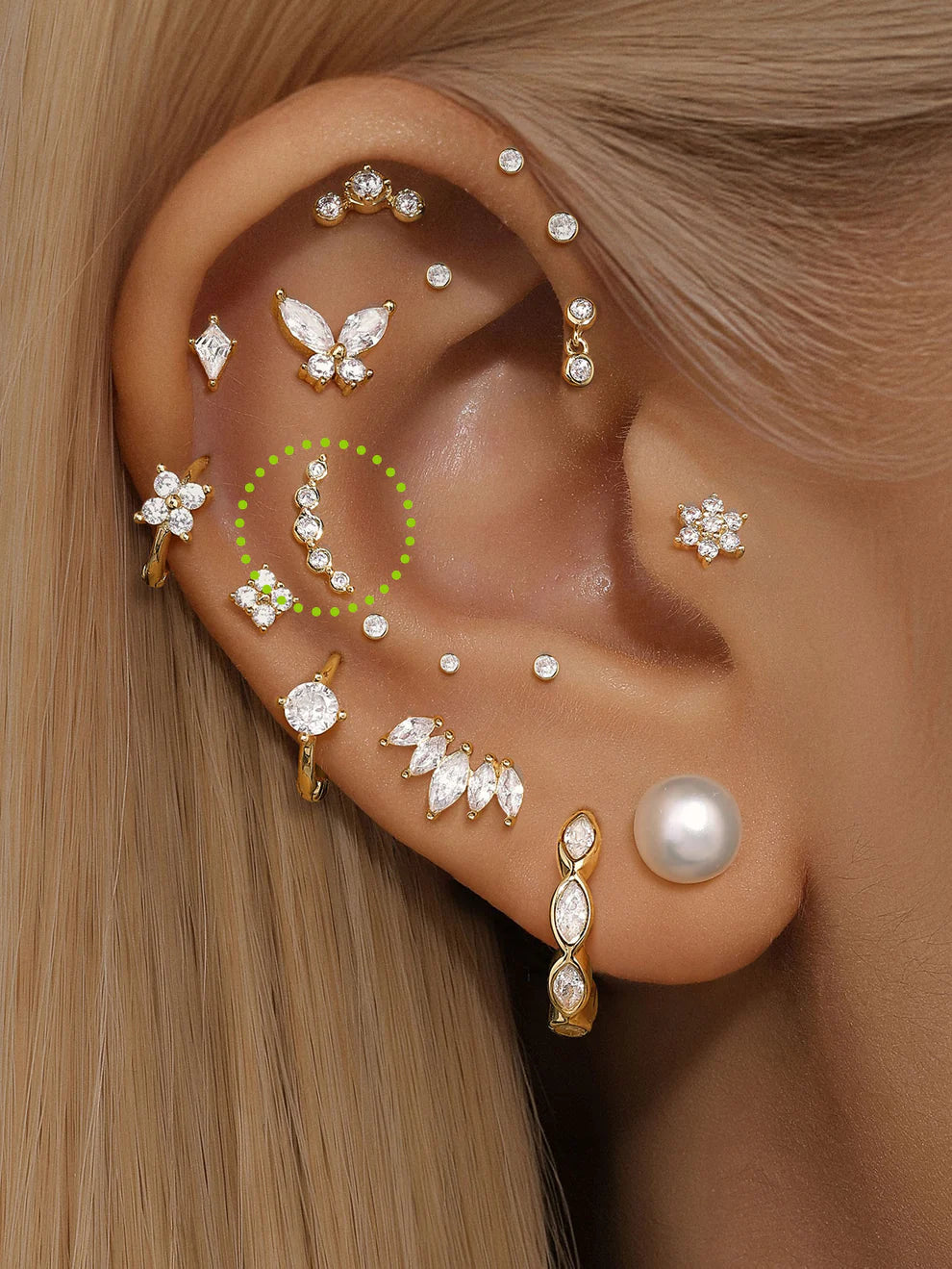 14K Gold Arrow Zircon Stud Earrings – Dainty & Symbolic