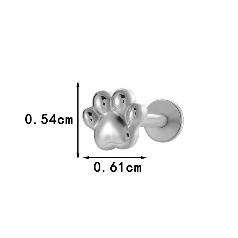 Pure Titanium Animal-Shaped Stud Earrings for Cartilage Piercing | G23/F136 Hypoallergenic