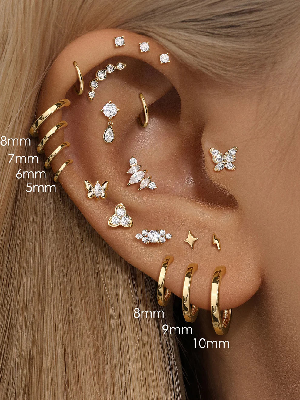 14K Gold Classic Round Stud Earrings – Minimal & Elegant