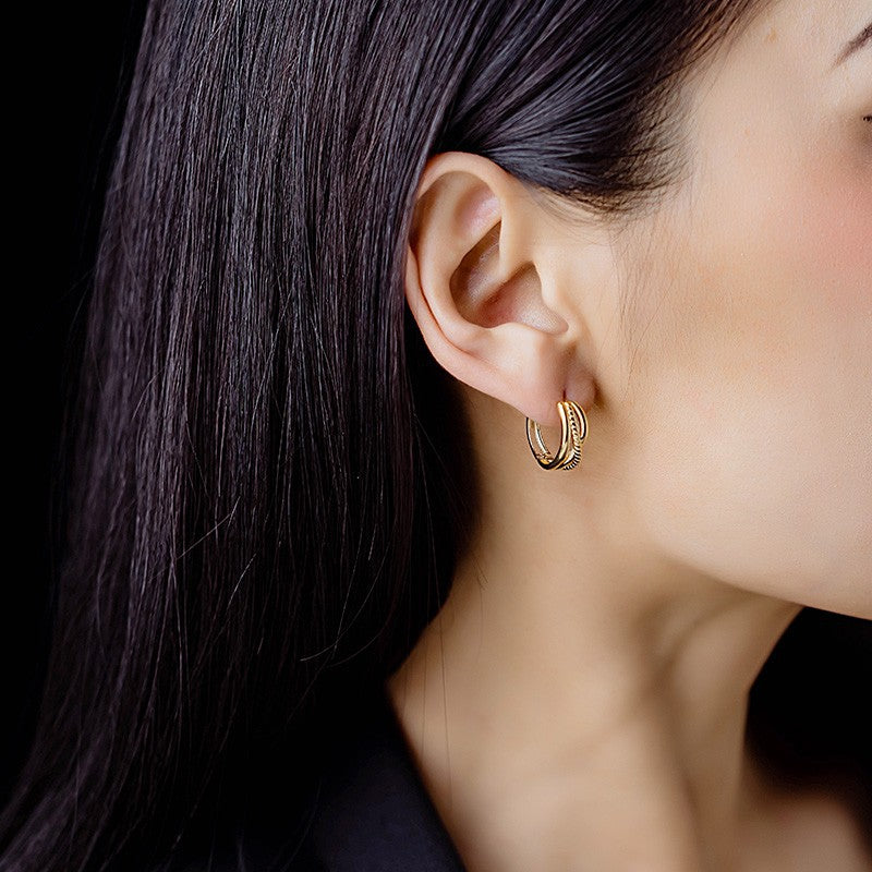 14K Solid Gold Bow Threaded Earrings – Cute & Elegant Pierced Studs for Women