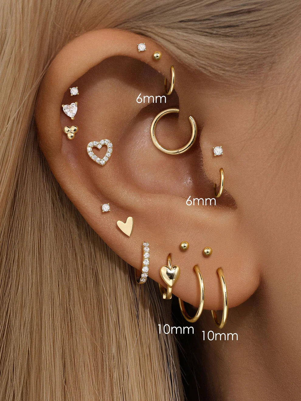 14K Gold Polished Hinged Hoop – Single Minimalist Earring