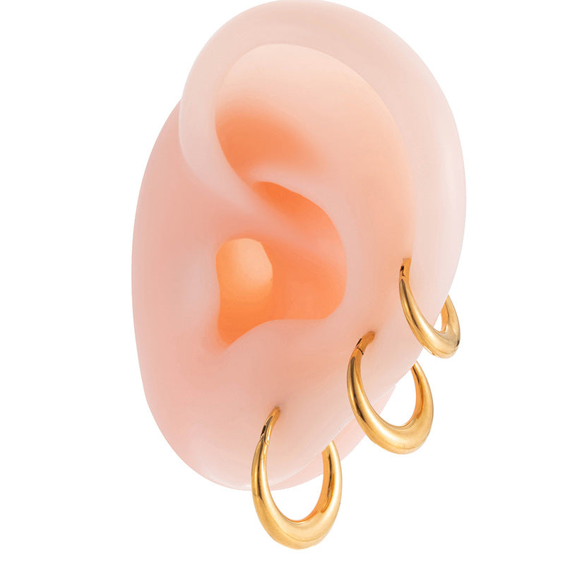 Titanium Piercing Earring – Hypoallergenic, Seamless Design for Cartilage, Helix, Daith