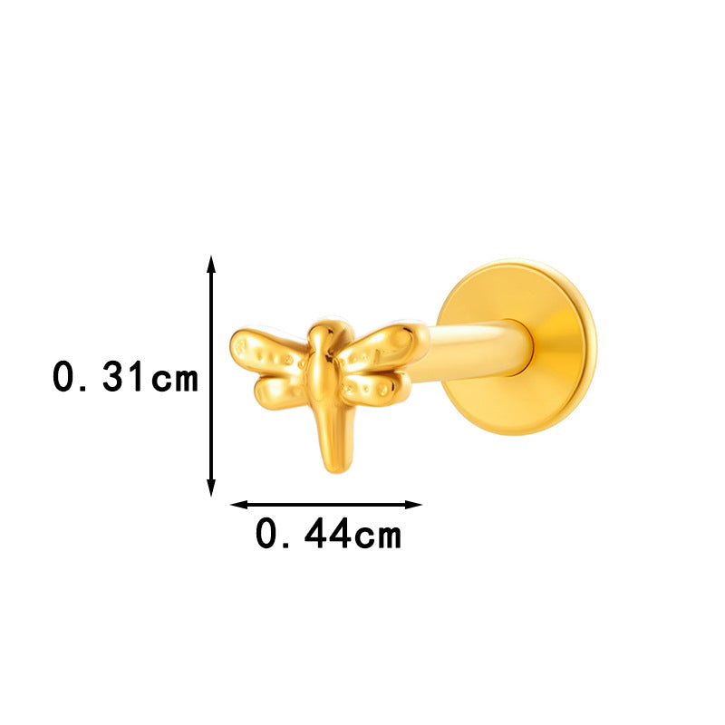 Pure Titanium Animal-Shaped Stud Earrings for Cartilage Piercing | G23/F136 Hypoallergenic