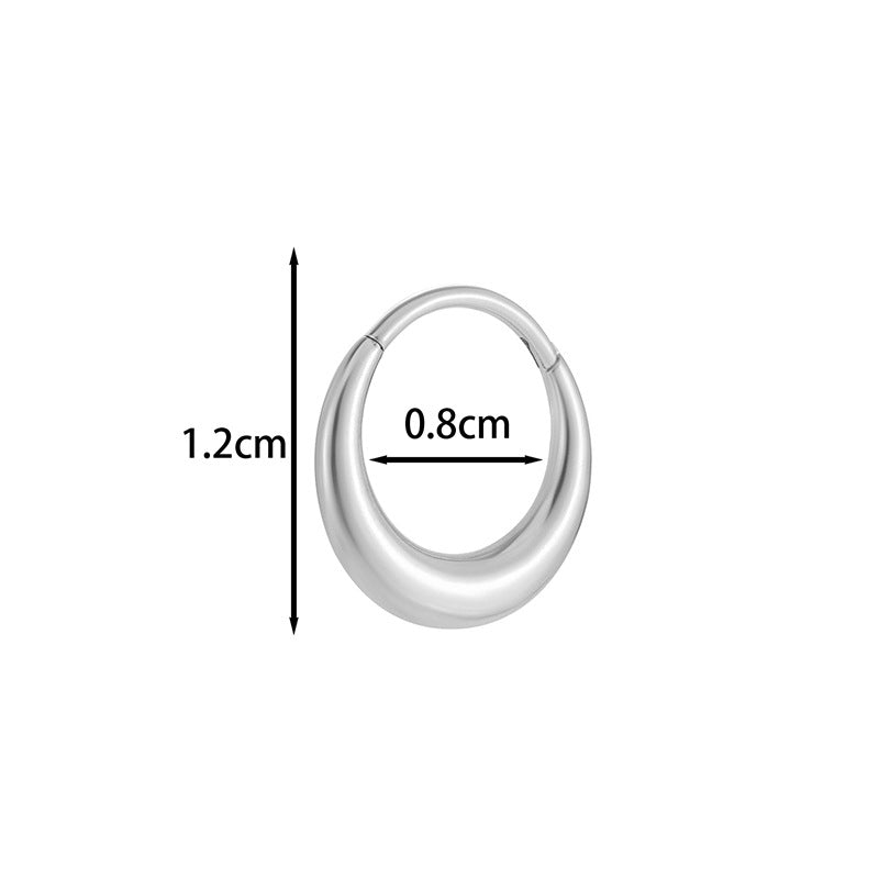 Titanium Piercing Earring – Hypoallergenic, Seamless Design for Cartilage, Helix, Daith