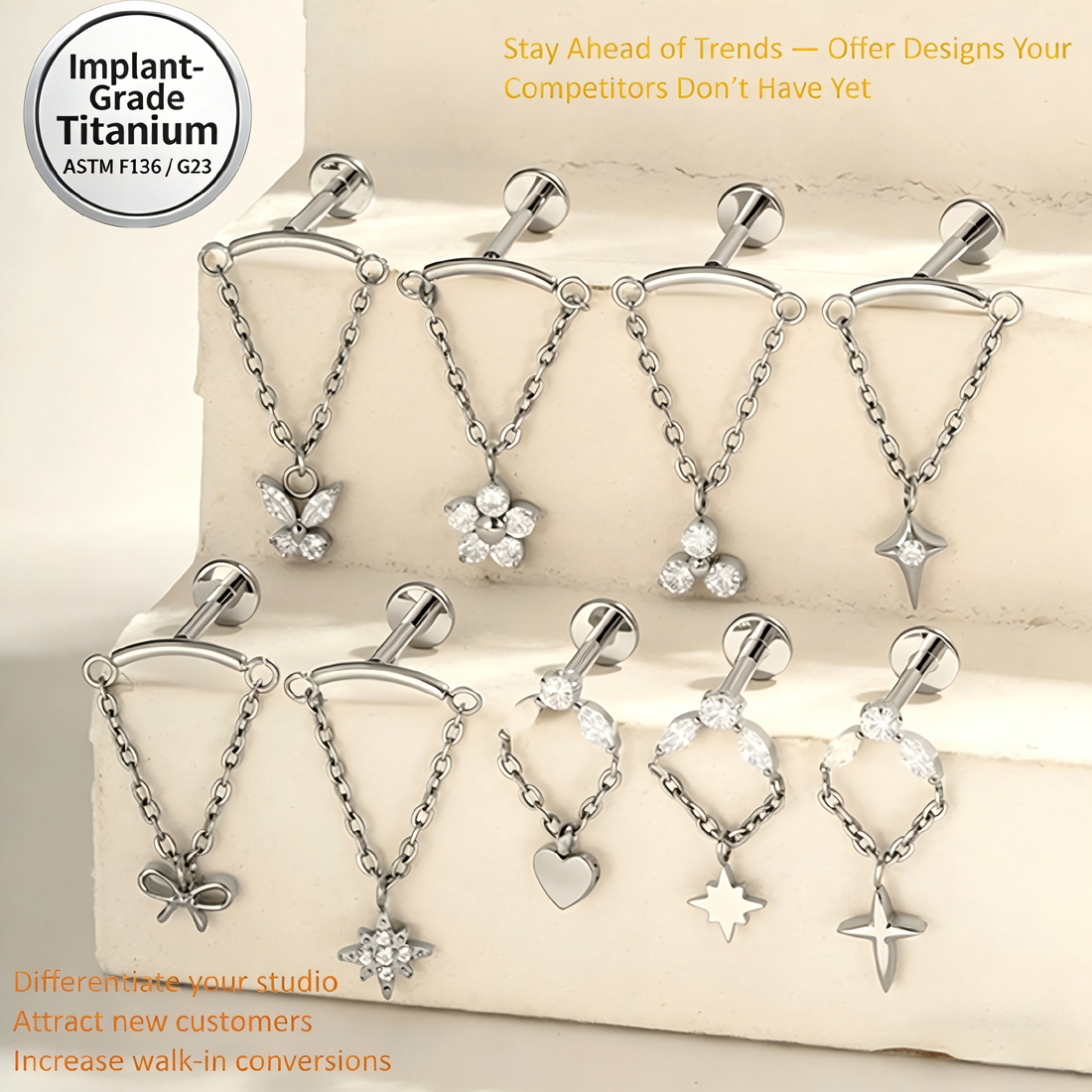 How Piercing Studios Actually Choose Jewelry That Sells