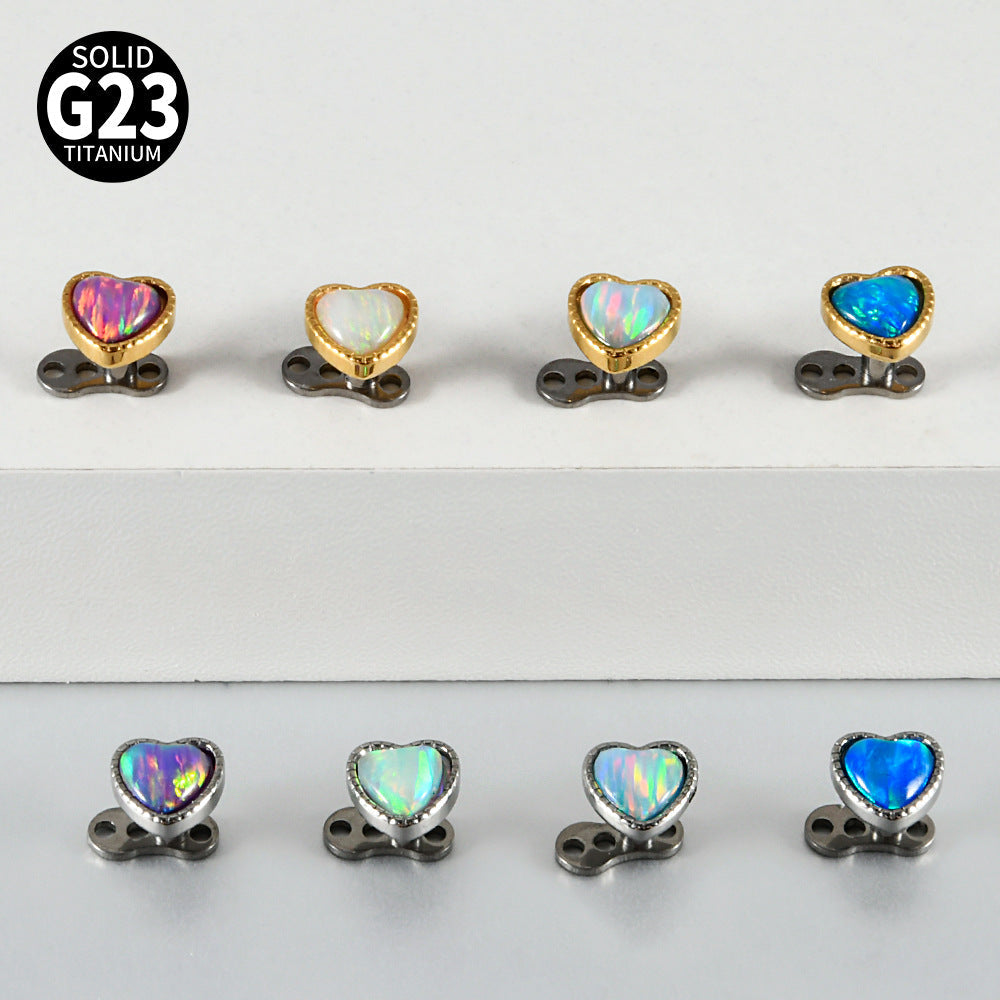 Titanium Microdermal & Dermal Anchor Jewelry — Flat Top, CZ & Replacement Tops