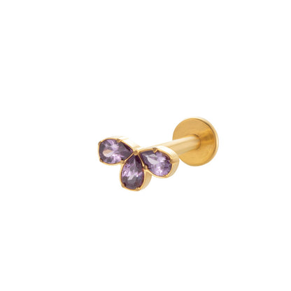 Titanium Screw-In Flat Disc Piercing Stud – Threaded Flat Back Earring for Cartilage & Lobe