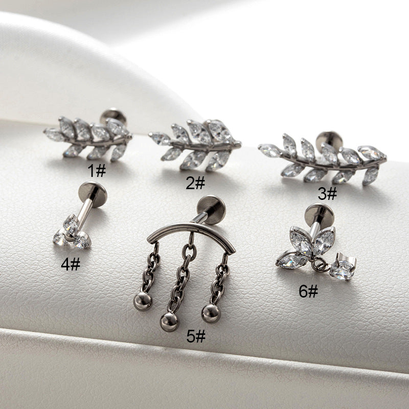 Flat-Top Titanium Screw-In Piercing Stud – Hypoallergenic Flat Back Jewelry