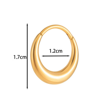 Titanium  Piercing Earring – Hypoallergenic, Seamless Design for Cartilage, Helix, Daith