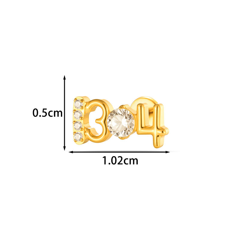 G23 F136 Titanium Geometric Flat Back Labret Stud – Internal Thread Cartilage & Lip Piercing