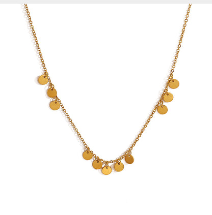 18K Gold Plated Stainless Steel Necklace Collection – Pearl, Tassel & Crystal Pendant Fashion Jewelry