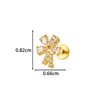 G23/F136 Titanium Internal Thread Lip & Cartilage Studs – Heart, Cross & 10 Classic Designs | Gold & Silver