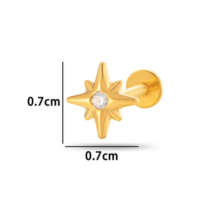 Titanium Curve Barbell Piercing – Hypoallergenic CZ Ends & Fast Shipping
