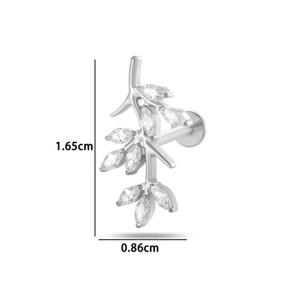 Titanium Curve Barbell Piercing – Hypoallergenic CZ Ends & Fast Shipping