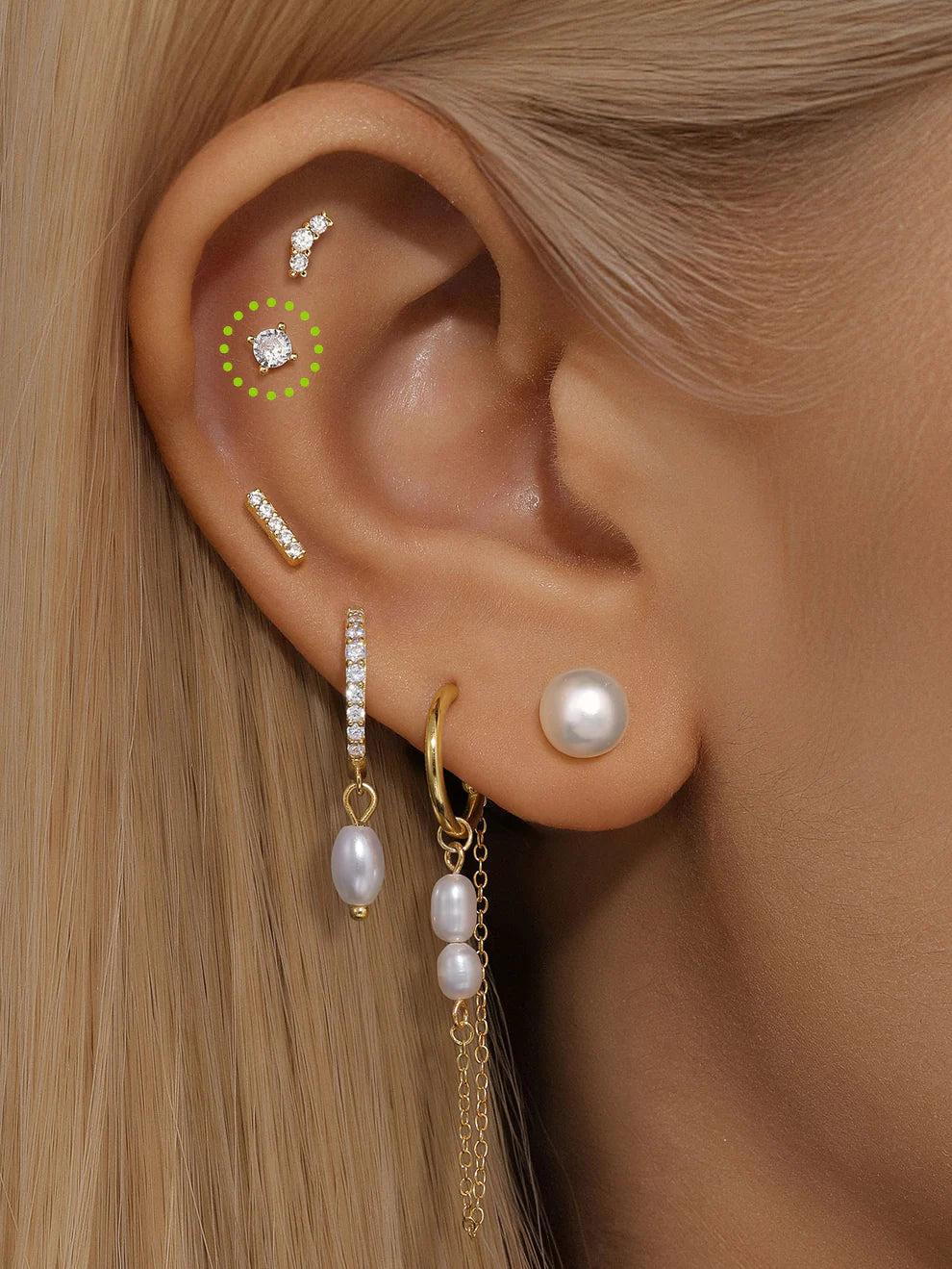 14K Gold Four-Claw Zircon Stud Earrings – Dainty, Hypoallergenic & Everyday Ready