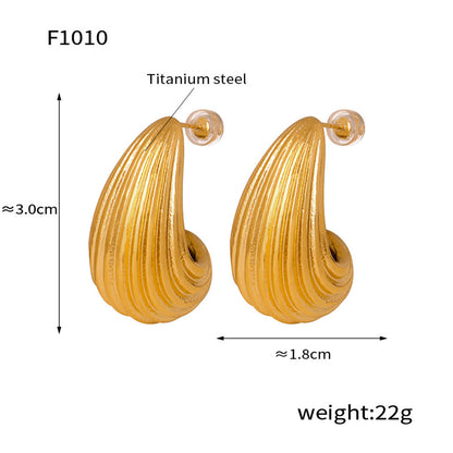 Elegant Teardrop Zircon Earrings – Stainless Steel Enamel, Pearl & Rhinestone Collection | Hypoallergenic Fashion Jewelry