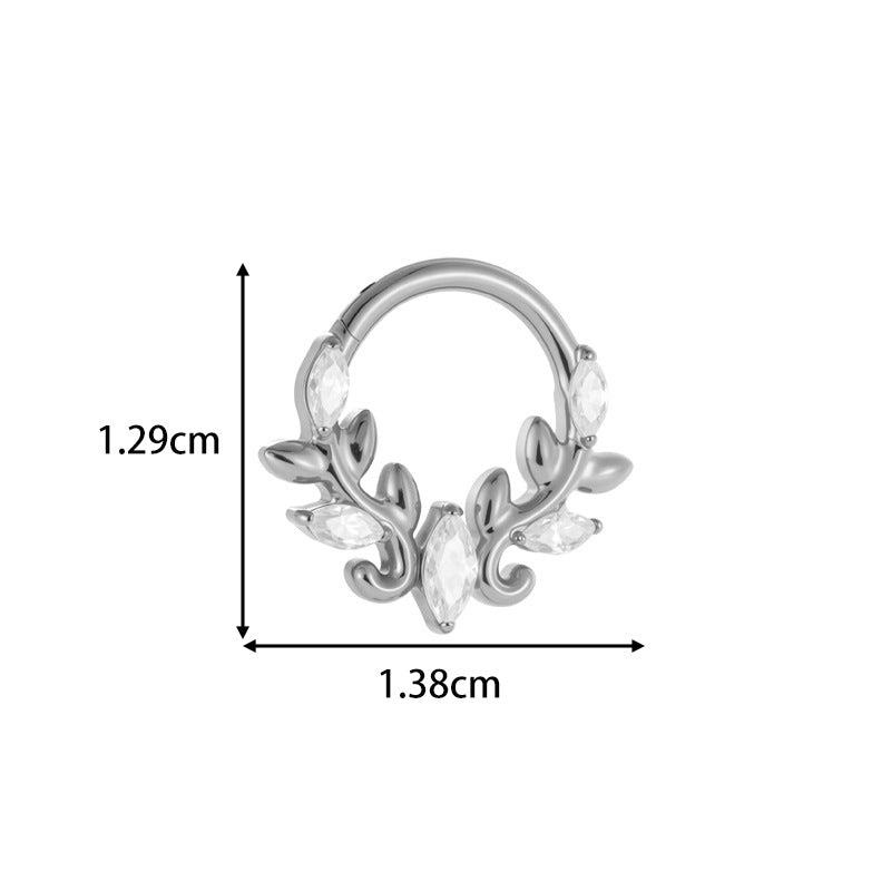 G23/F136 Titanium Star & Teardrop Dangle Flat Back Internally Threaded Labret Studs | Hypoallergenic Piercing Jewelry for Lip, Ear, Cartilage