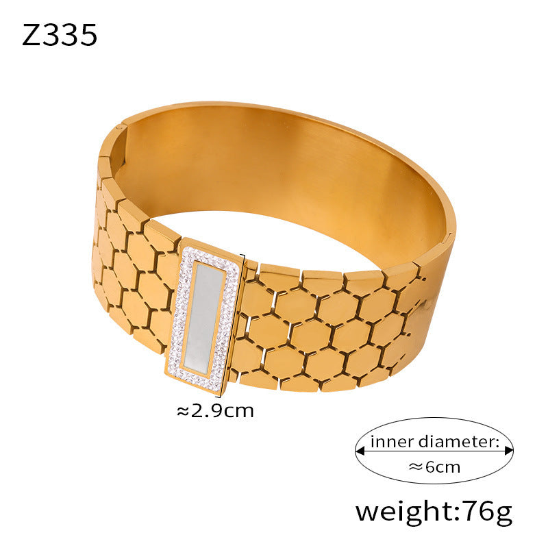 Trendy Stainless Steel Chain Jewelry Set – Rings, Bracelet, Earrings, Necklace & Bangle