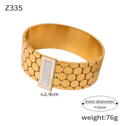 Trendy Stainless Steel Chain Jewelry Set – Rings, Bracelet, Earrings, Necklace & Bangle