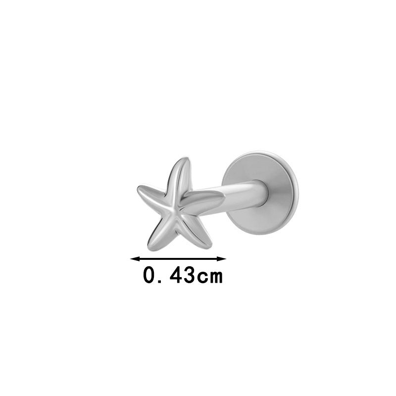 Pure Titanium Animal-Shaped Stud Earrings for Cartilage Piercing | G23/F136 Hypoallergenic