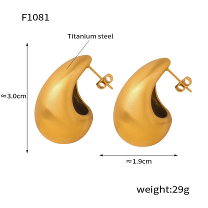 Elegant Teardrop Zircon Earrings – Stainless Steel Enamel, Pearl & Rhinestone Collection | Hypoallergenic Fashion Jewelry